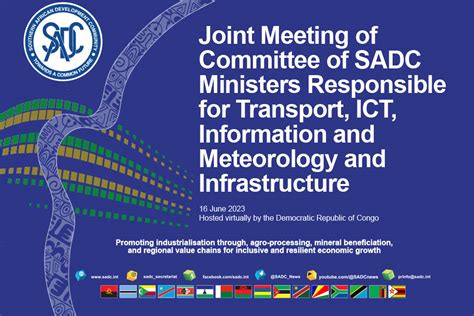 SADC Ministers responsible for Transport, ICT, Information and ...