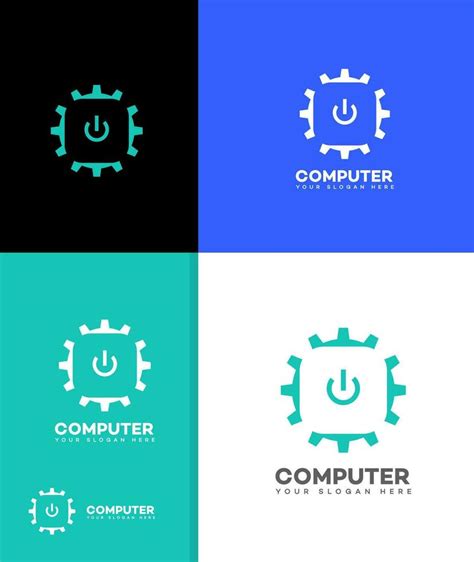 Computer Hardware Logo Vector Template 36286385 Vector Art At Vecteezy