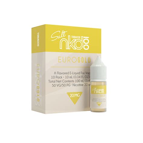 Купить Жидкость Naked 100 Salt Tobacco Euro Gold 10 мл в Интернет магазине