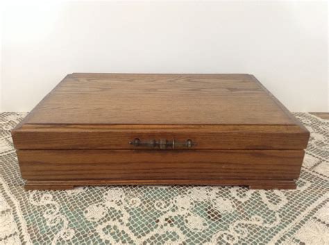 Oak Flatware Box Silver Box Silverware Box Silverware Storage