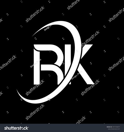 Rk Logo R K Design White Stock Vector (Royalty Free) 1819150577 | Shutterstock