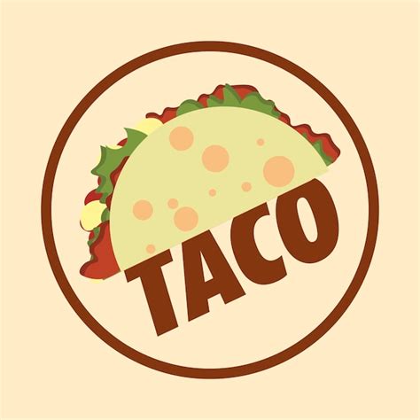 Premium Vector American Fast Food Design Logo Taco Submarine