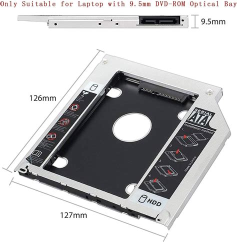 universal hard drive caddy tray mm    sata hdd ssd hard