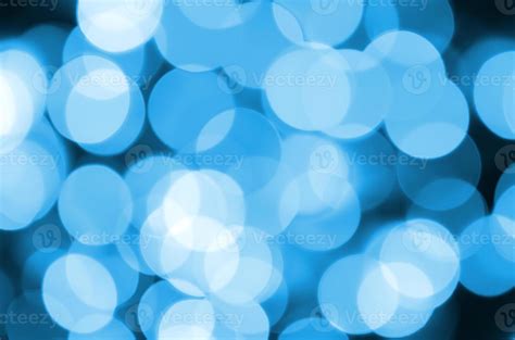 Blue Festive Christmas Elegant Abstract Background With Many Bokeh