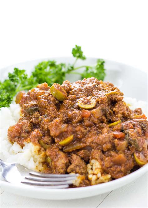 Picadillo Mexican Beef over Rice Recipe - Gluten Free Recipes | Easy