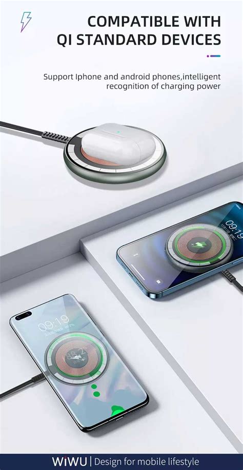 WiWU M14 MagSafe Magnetic Wireless Charger | Gadgettrackbd.com