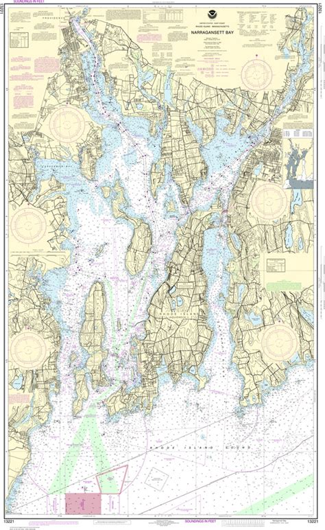 Noaa Chart 13221 Narragansett Bay