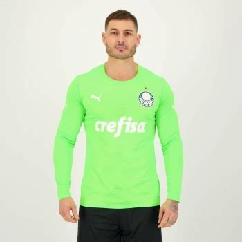 Camisa Puma Palmeiras Goleiro Ii Manga Longa Futfanatics