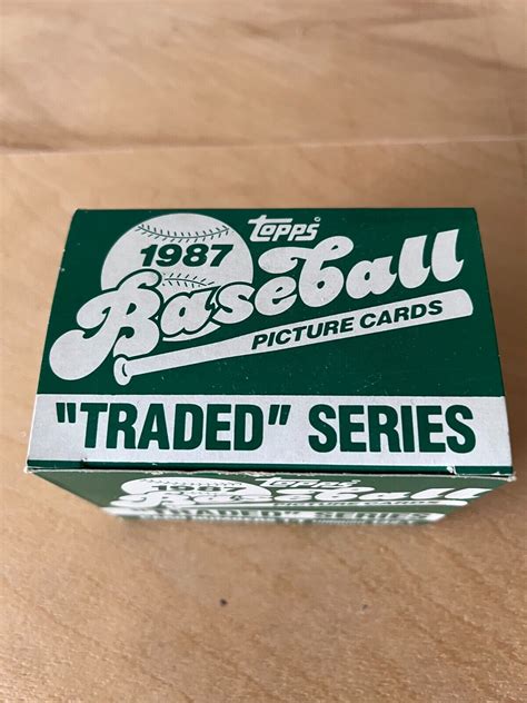 1987 Topps Traded Baseball Complete Set Factory Ebay