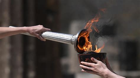 Greece Hands Over Olympic Flame To Tokyo Other Sports