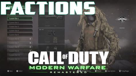 Factions In Modern Warfare Remastered Ciroxth Youtube