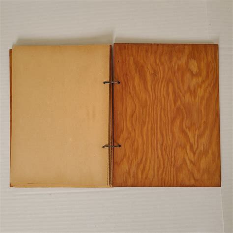 Handmade Wood Scrapbook WWII POW Released Obits NC Newspaper Clippings