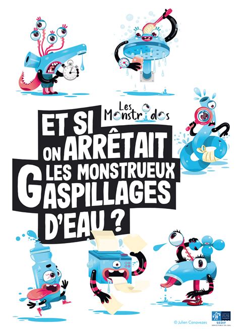 Illustration Gaspillage Et Recyclage De L Eau Sous Forme De Kit