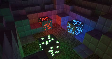 Rtx 16x Glowing Ores Concrete Minecraft Texture Pack