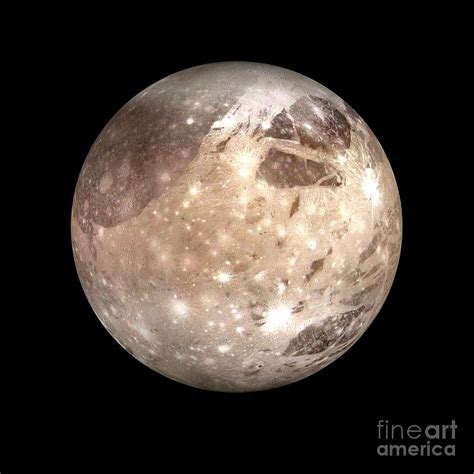 Ganymede Photograph by Tim Brown/science Photo Library - Pixels