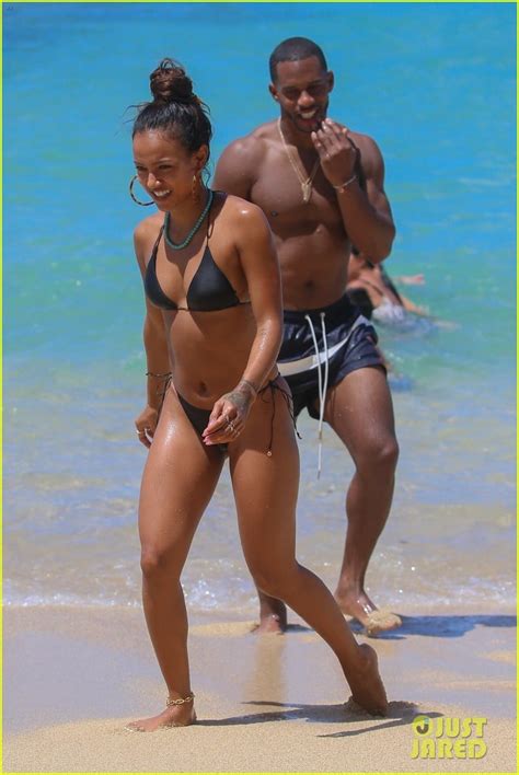 Photo Karrueche Tran Shows Bikini Body While On Vacation Photo Just Jared