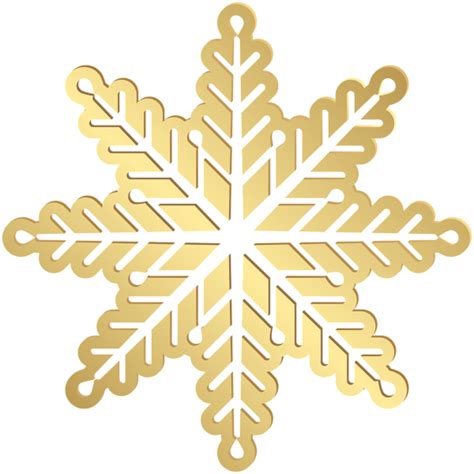 Gold Snowflake Png Hd Isolated Png Mart