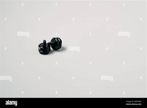 Small Hot Shoe Mount In A White Background Stock Photo Alamy