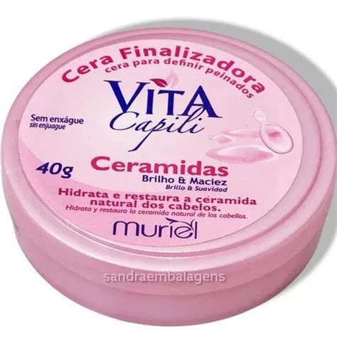 Cera Finalizadora Vita Capili Ceramidas Restauradora Muriel MercadoLivre