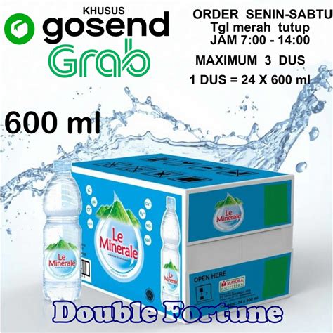 Jual Le Minerale 600ml 1 Dus 24 Botol Air Mineral Khusus Kurir Instant