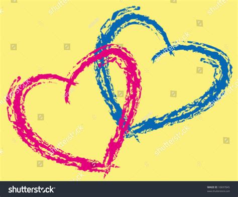 Entwined Hearts Stock Vector Illustration 10697845 Shutterstock