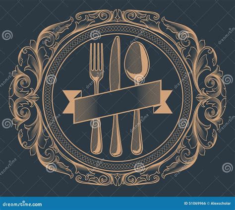 menu design stock vector illustration  frame luxury