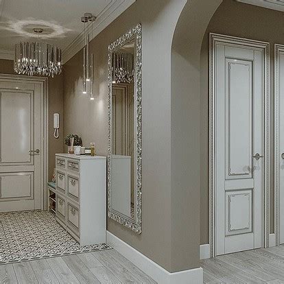 Оформление зеркала в прихожей на стене - 88 фото