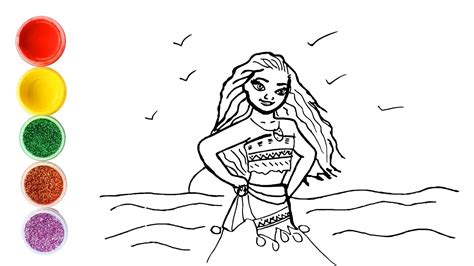 How To Draw Moana Easy Drawings Kids Art Time Youtube