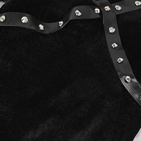 Amazon Anime Lingerie Sexy Devil Cosplay Costume Naughty Witch Cheongsam Punk Rivets High