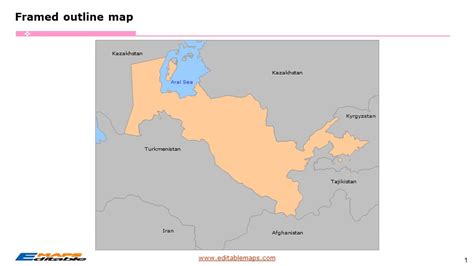 Uzbekistan Map with 12 Regions, one Autonomous Republic and one ...