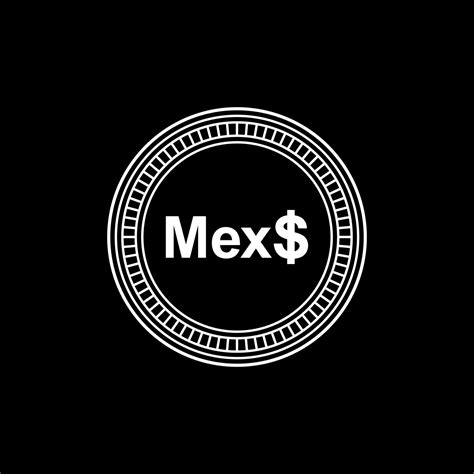 Mexico Currency Mxn Mexican Pesos Icon Symbol Vector Illustration