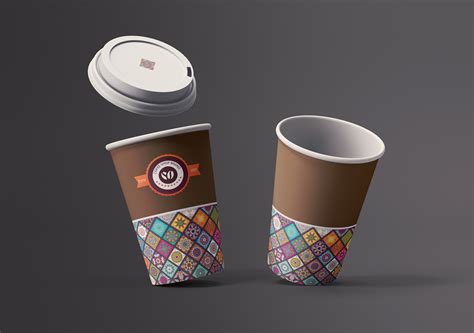 paper cup design  behance