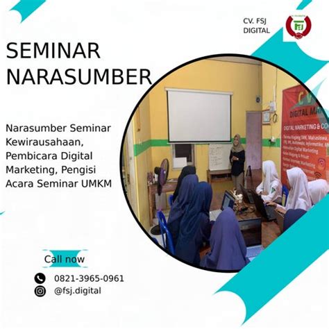 Narasumber Seminar Kewirausahaan Di Sekolah Tinggi Manajemen