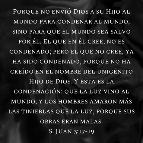 S Juan 3 17 19 Porque No Envió Dios A Su Hijo Al Mundo Para Condenar