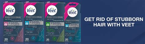 Veet Professional Hair Removal Easy Gel Bikini Underarms Wax Strips