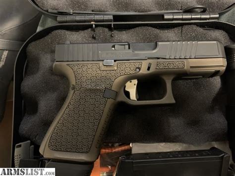 ARMSLIST For Sale Glock 19 Gen 5 Stippled And Cerakoted Plus Slide Work