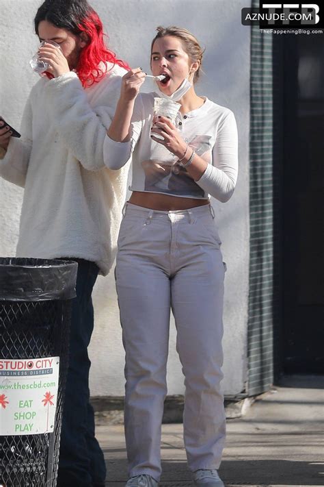 Addison Rae Sexy Seen Braless Showing Off Her Hot Tits And Ass During Breakfast Aznude