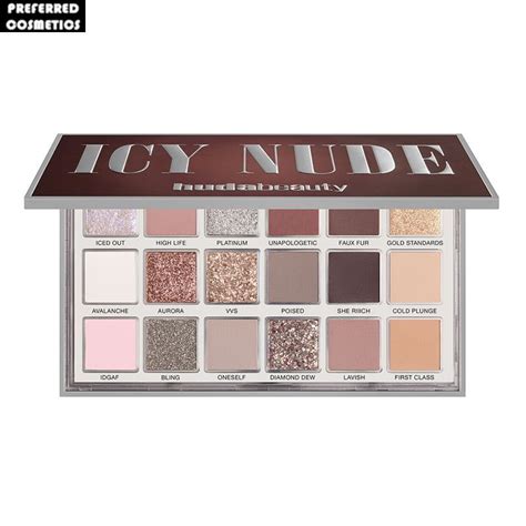 Палитра теней для век Huda beauty Рождественская лимитированная серия года Icy Nude
