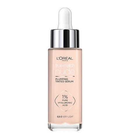 Serum Fond De Ten Cu Acid Hialuronic Loreal Paris True Match Nude Plumping Tinted Serum 0 5 2