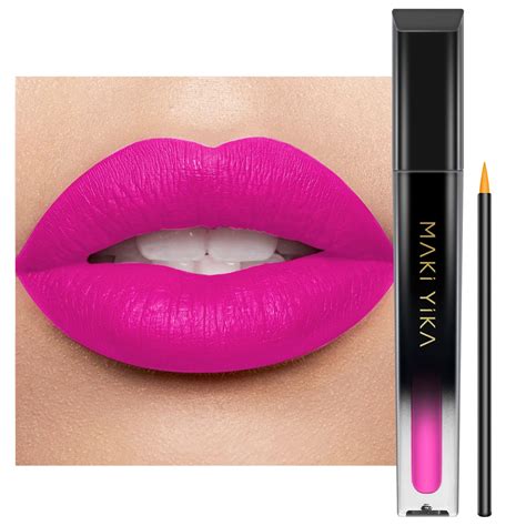Amazon MAKI YIKA Hot Pink Lipstick For Women Color Stay Long Lasting Lipsticks No Smudge