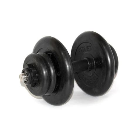 Гантели Mb Barbell разборная BARBELL 31мм 17кг, 1 шт. по 17 кг, черный ...