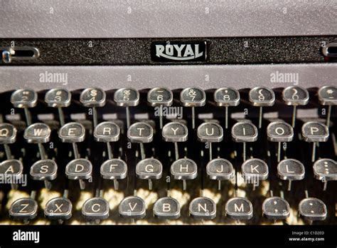 royal typewriter keys stock photo alamy