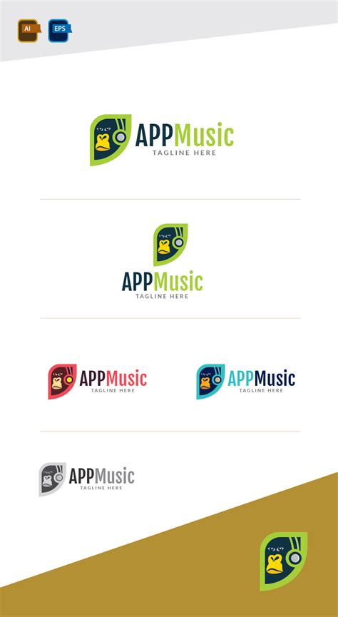 App Music Logo Design Template #191646 - TemplateMonster