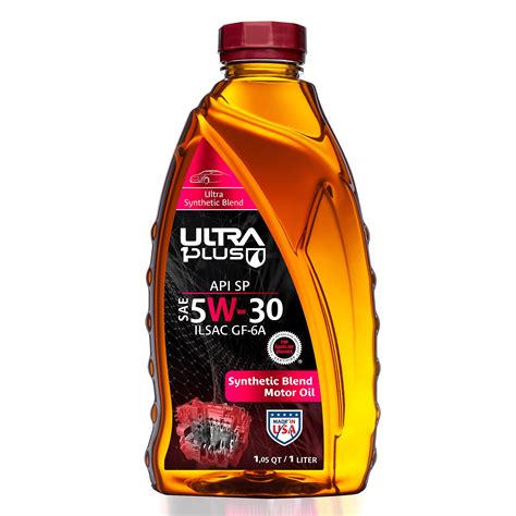 Ultra1Plus SAE 5W-30 Synthetic Blend Motor Oil, API SP ILSAC GF-6A ...
