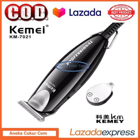 Kemei Trimmer Alat Cukur Rambut Kabel Detailer Km Electric Hair