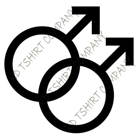Símbolo masculino gay svg símbolo de los hombres gay svg bis Etsy España