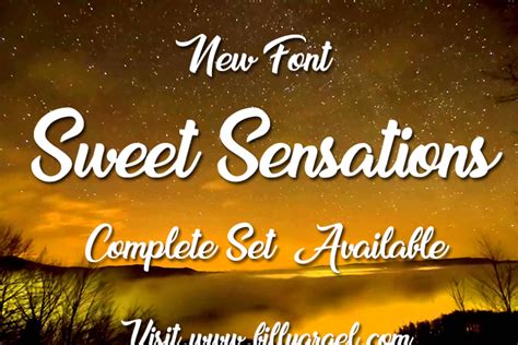 Sweet Sensations Font Billy Argel Fonts Fontspace