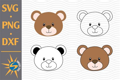 Teddy Bear Head Graphic By Svgstoreshop · Creative Fabrica