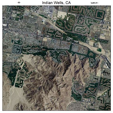 Aerial Photography Map of Indian Wells, CA California