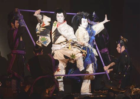 Contemporary Theater Actor Kuranosuke Sasaki Left And Ennnosuke